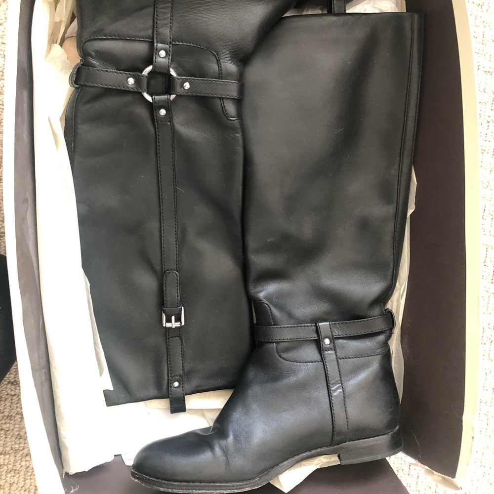 Coach leather boots